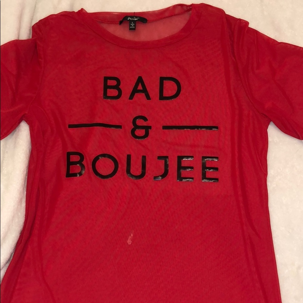 Papaya See Through “Bad and Boujee” Top